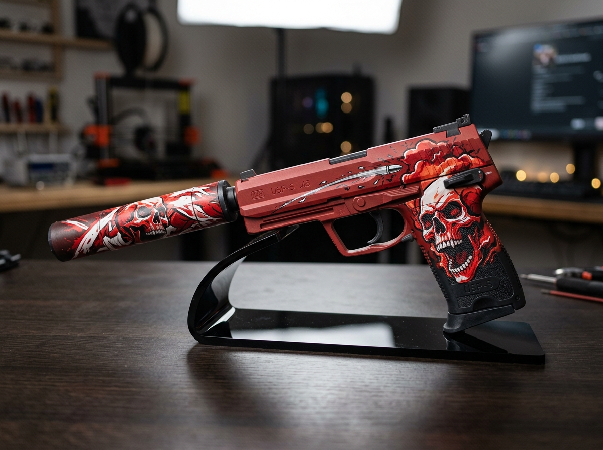 Réplica USP-S Kill Confirmed 3D CS2